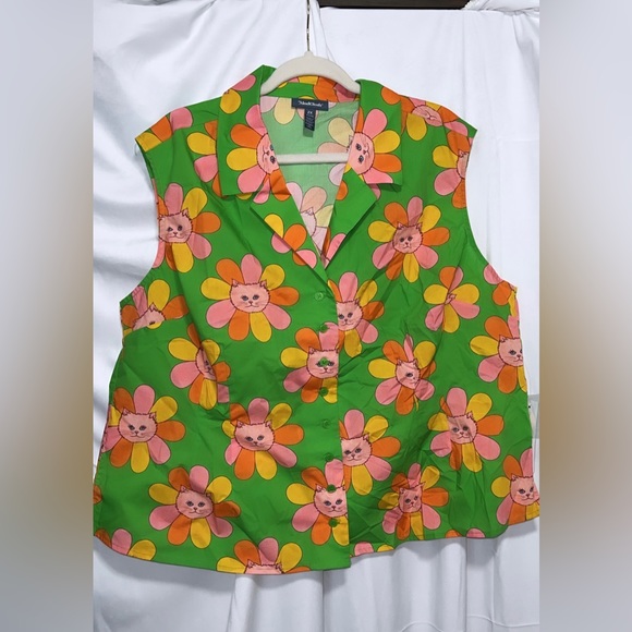 NWT ModCloth x Marisol Muro Showing Up Chic Sleeveless Top - Picture 5 of 6